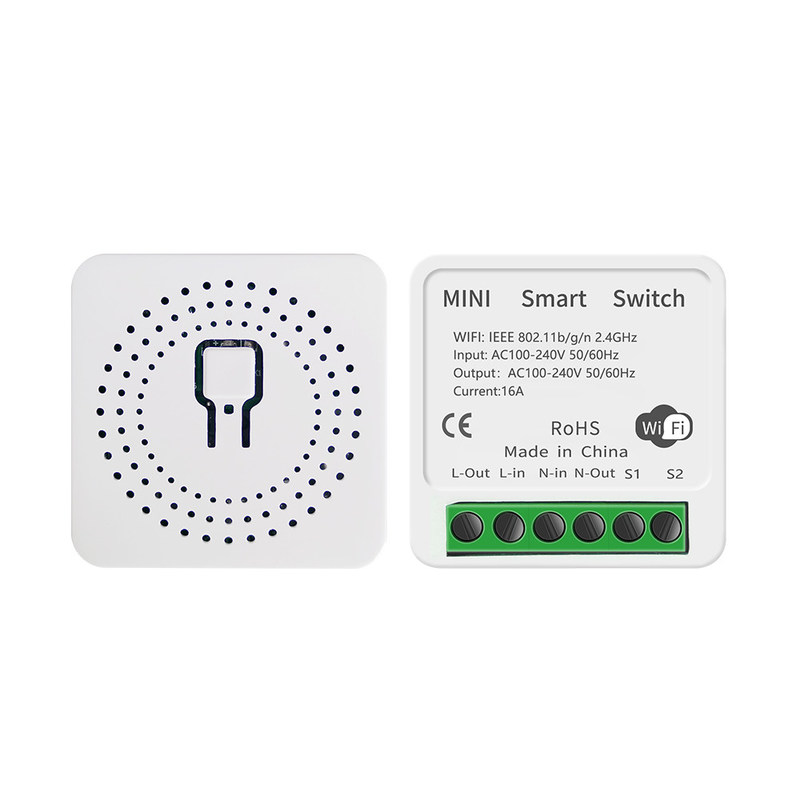 Tuya Alexa Timer Smart Switch 10A Модуль ретрансляции Работа Удаленный умный переключатель поддержка Google Alexa голосовое управление легкая установка