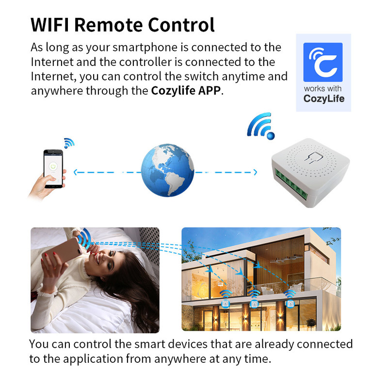 DIY MINI Homekit Настенный переключатель кнопки Модификатор Реле Модуль Работа с tuya wifi приложение поддержка функции голосового управления