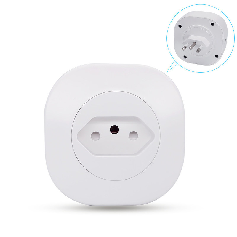 Гнездо 16A 220V 127V 50Hz пола Бразилии выхода силы гнезда Tuya WIFI умное стандартное умное
