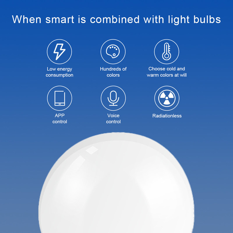 Граффити Bluetooth RGB домочадца 	Свет украшения атмосферы шарика шарика 9W СИД Wifi
