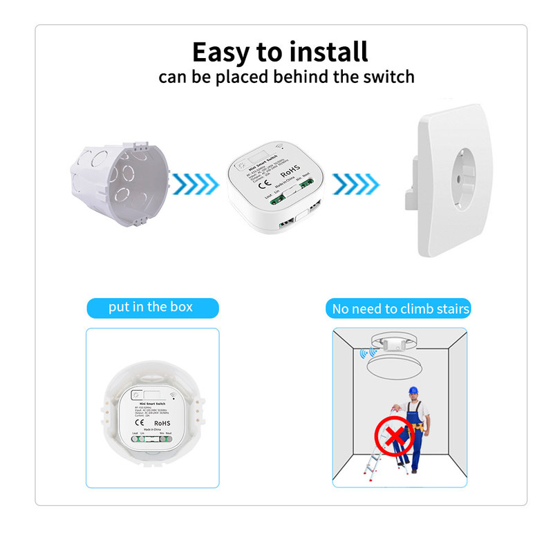 переключатель 2a 250v Whz01 Zigbee умный округлил угловой выключатель затемнения прерывателя Rf433 Homekit