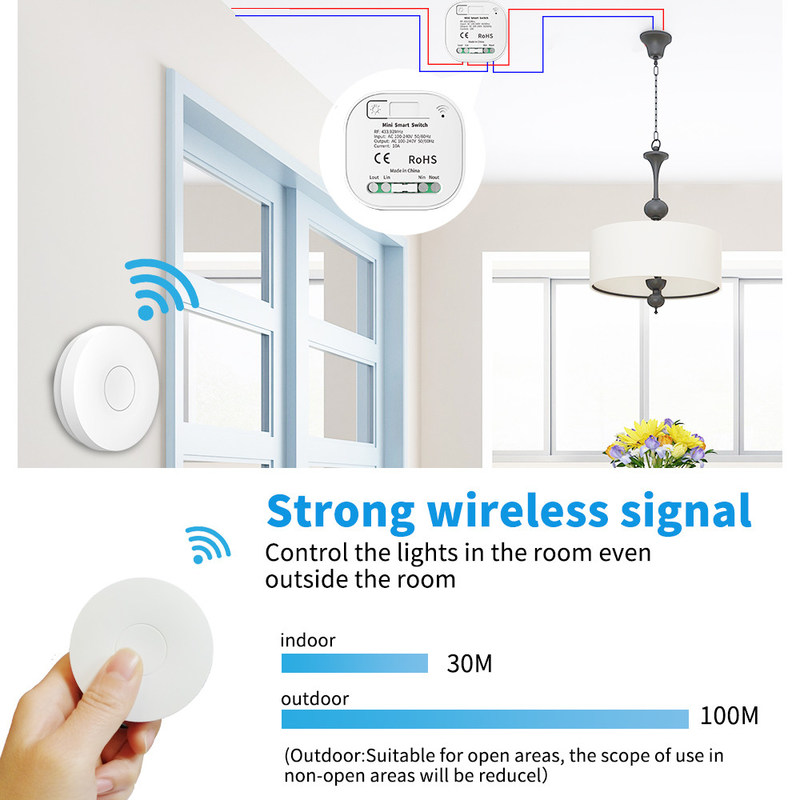 Белый выключатель потока AC 100-240V Homekit переключателя 86*86*40mm Zigbee умный