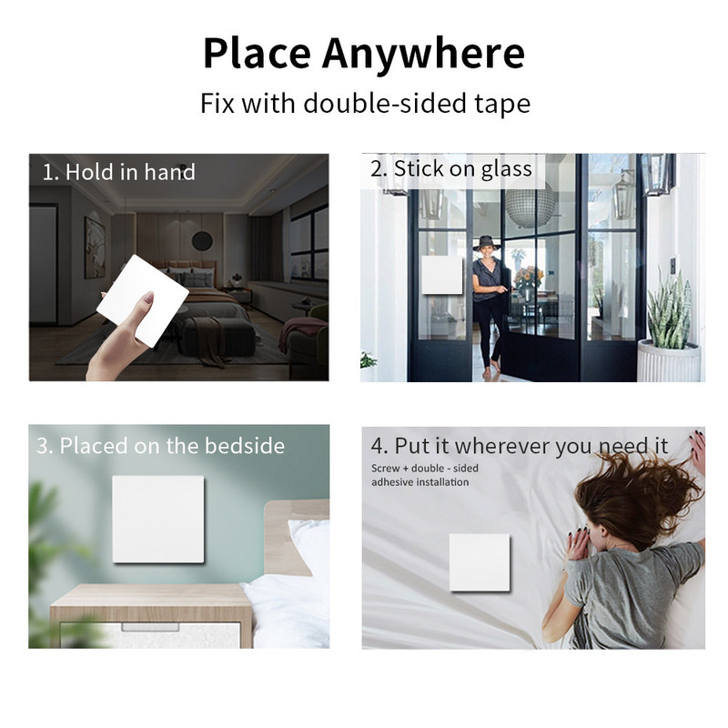 Белый выключатель потока AC 100-240V Homekit переключателя 86*86*40mm Zigbee умный