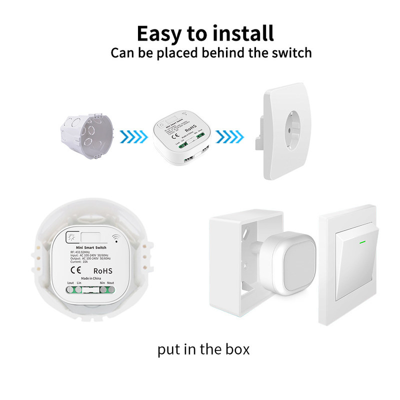 беспроводные собственная личность Homekit Wifi 3 переключателя дистанционного управления 2.4GHz ключевая на переключателе