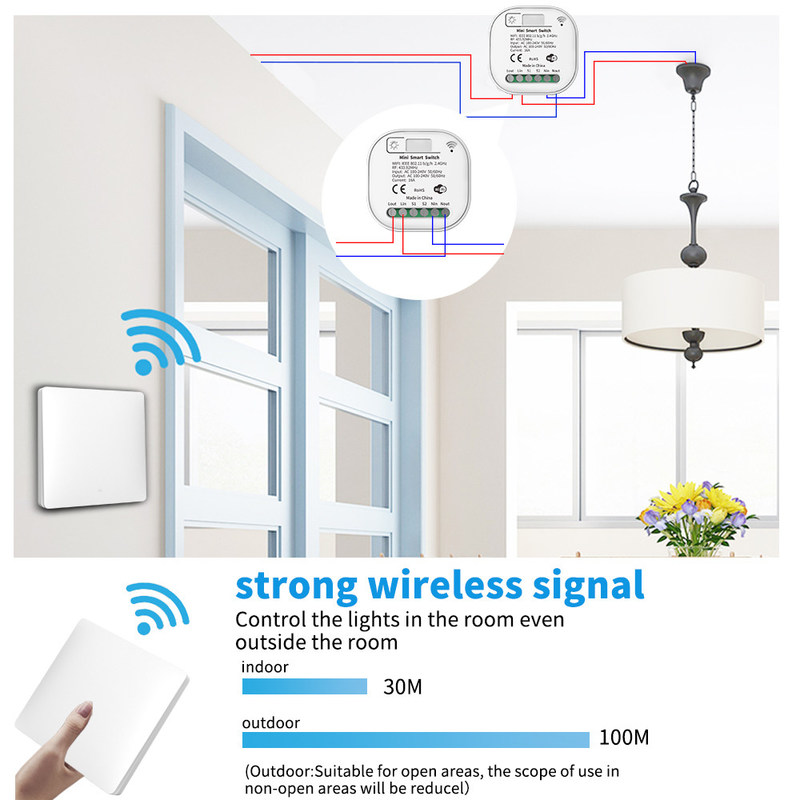 беспроводные собственная личность Homekit Wifi 3 переключателя дистанционного управления 2.4GHz ключевая на переключателе