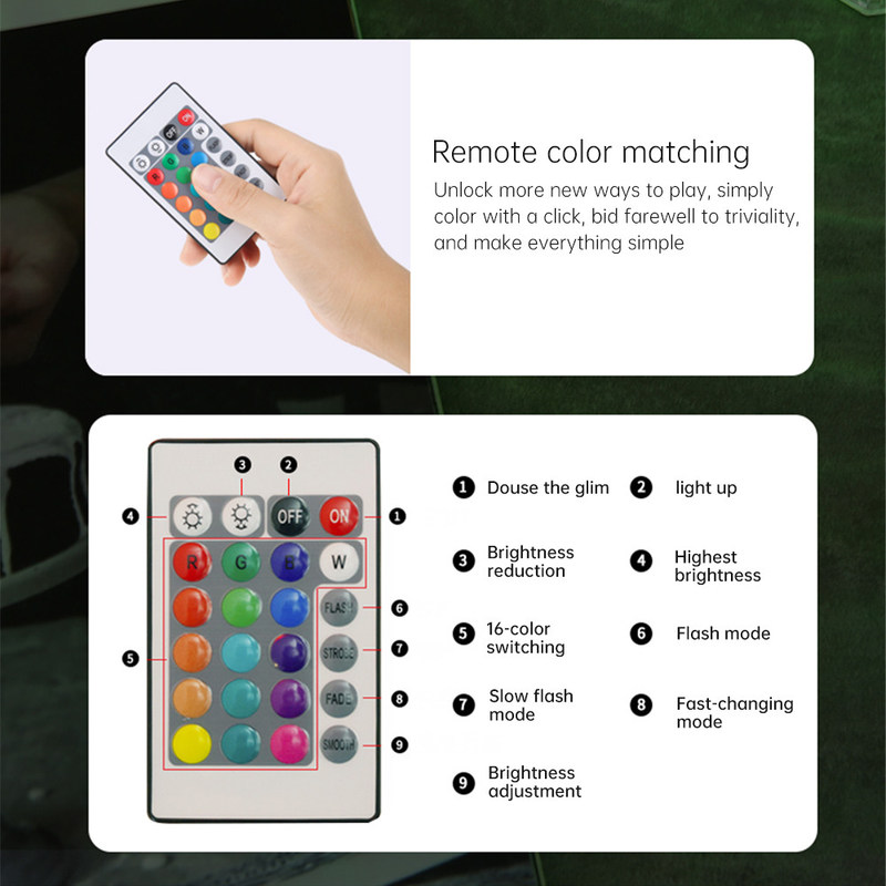Современный трехцветный RGB красочный розовый пристельный стол лампа сенсорный контроллер Бесконечное затемнение