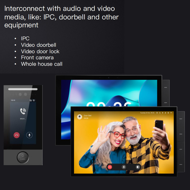 10-дюймовый Wifi Smart Home Touch Screen Panel Многопротоколы Беспроводное дистанционное управление Встроенное голосовое управление