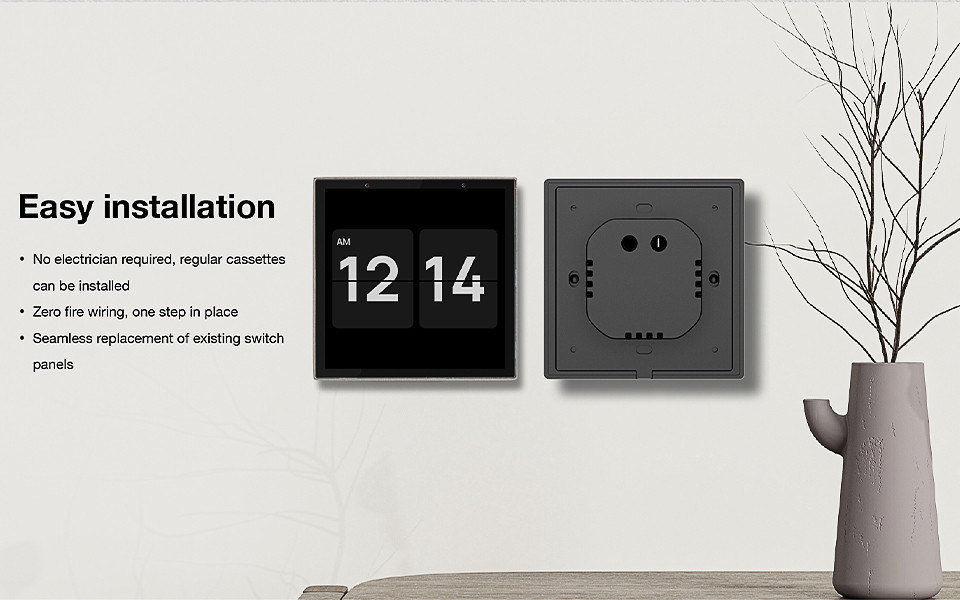 110V-240V Black Smart Home Touch Screen Smart home control Панель управления умным домом с несколькими умными соединениями встроенное голосовое управление