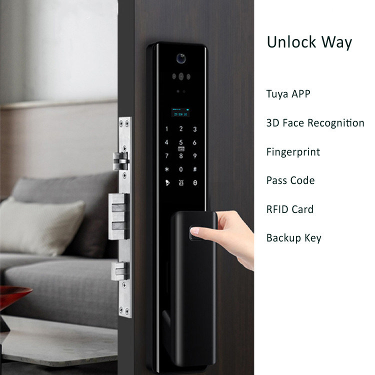 Новое устройство Smart Security Lock 60-70mm Backset для внутренней безопасности и защиты 5 различных способов разблокировки
