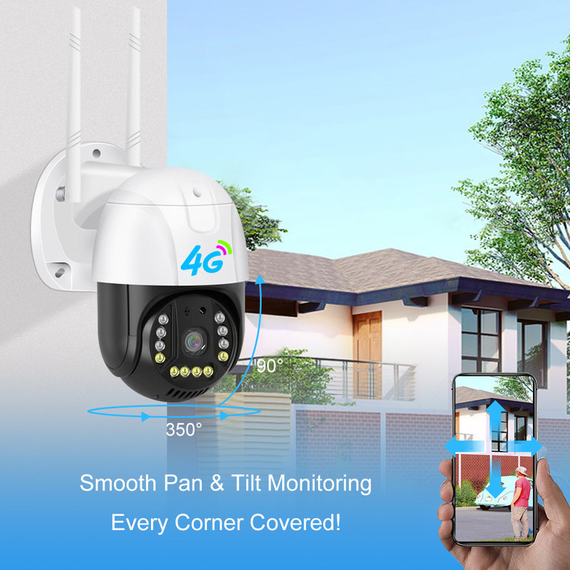 4G версия 1080p умная вращающаяся камера с ночным видением передовая технология наблюдения обеспечивает систему безопасности