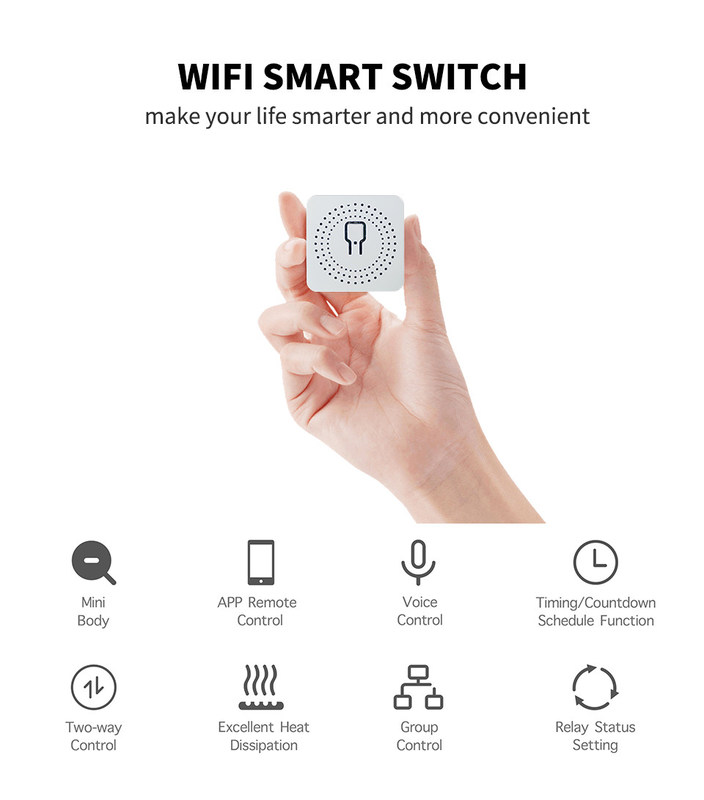 мини-умный разрывник Надежное умное решение - Wi-Fi включенный стандарт - компактное устройство bset выбор для переоборудования старой схемы