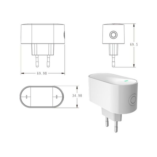 SIXWGH Tuya SmartLife Multi-Protocol Gateway Zigbee 3.0 + для + BLE Mesh Hub Wi-Fi Работает с Alexa/Google Home