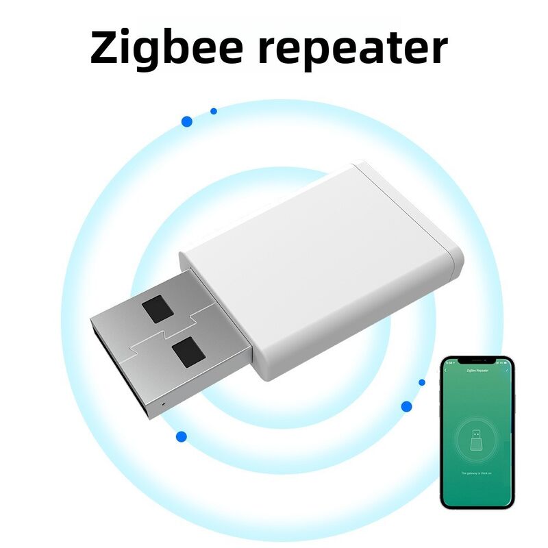 SIXWGH Tuya Zigbee 3.0 USB-ретранслятор / усилитель сигнала Вставка для воспроизведения диапазона расширения умный дом 30 м Покрытие работает с приложением Alexa / Google
