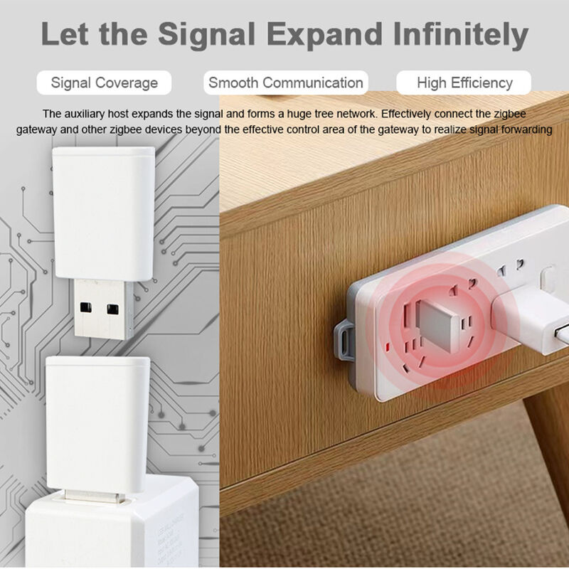 SIXWGH Tuya Zigbee 3.0 USB-ретранслятор / усилитель сигнала Вставка для воспроизведения диапазона расширения умный дом 30 м Покрытие работает с приложением Alexa / Google