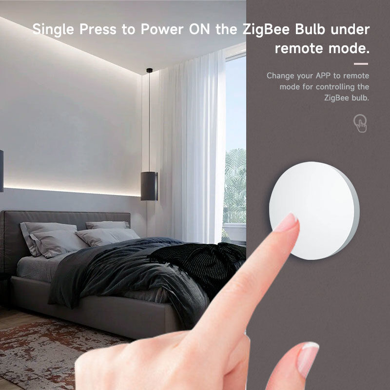 SIXWGH Tuya ZigBee Умная кнопка-переключатель Беспроводной пульт дистанционного управления Одноклавишный контроллер для нескольких сцен Совместим с Android Умный дом