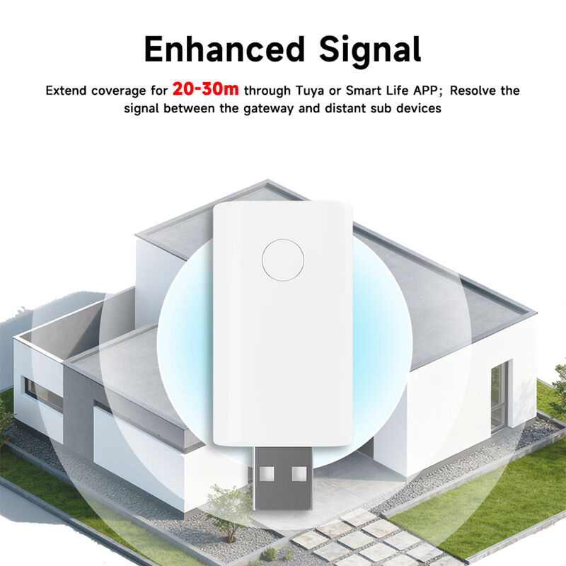 Шестикратный Zigbee-повторитель сигнала, усилитель, расширитель, Tuya Smart Gateway, USB Plug & Play, расширяет диапазон на 20-30 м, большая домашняя Mesh-сеть