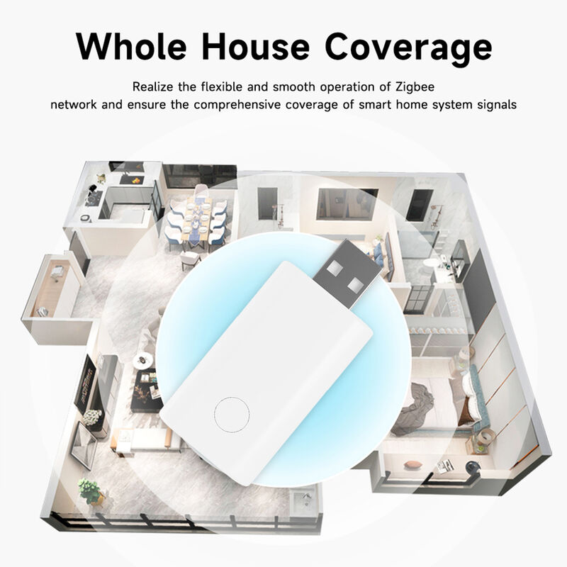 Шестикратный Zigbee-повторитель сигнала, усилитель, расширитель, Tuya Smart Gateway, USB Plug & Play, расширяет диапазон на 20-30 м, большая домашняя Mesh-сеть