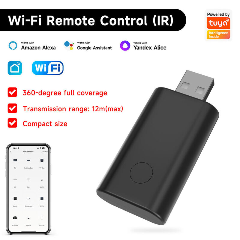 SIXWGH Универсальный IR Wi-Fi дистанционное управление с помощью Alexa / Google Home App Control Tuya OS вращаемый дизайн для отеля RV Smart Home Hub