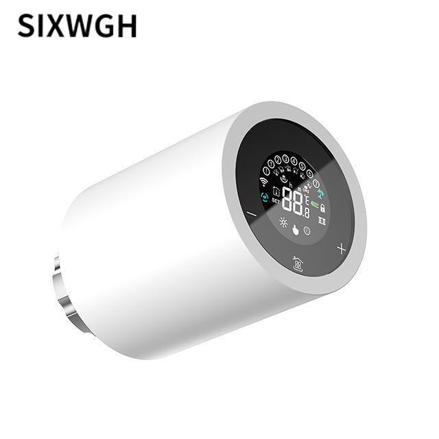 SIXWGH Tuya Zigbee & Wi-Fi Smart LCD сенсорный экран Термостатический радиатор клапан Программируемый контроль температуры APP Голос Эко Дом