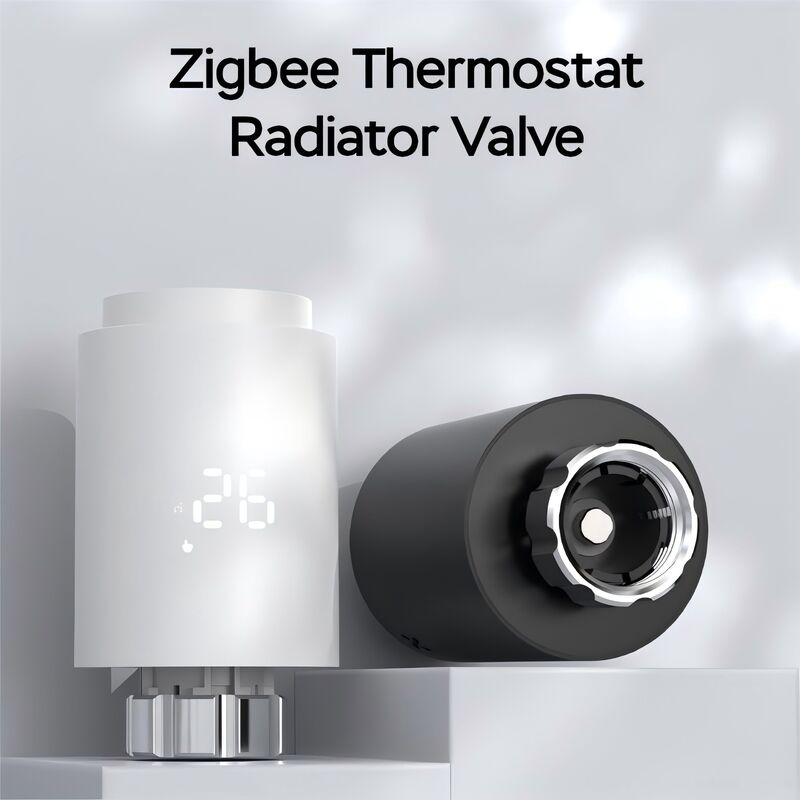 Умный термостатический радиаторный клапан (TRV) SIXWGH Zigbee 3.0 с поддержкой Alexa/Google Assistant, приложение Tuya, 7-дневное программирование, беспроводное отопление