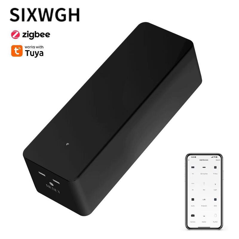 SIXWGH Новейший TuyaZigbee Умный IR дистанционное управление Универсальный AC/TV Blaster Alexa Google Домашняя совместимость Бар Гаража Автомобильная батарея