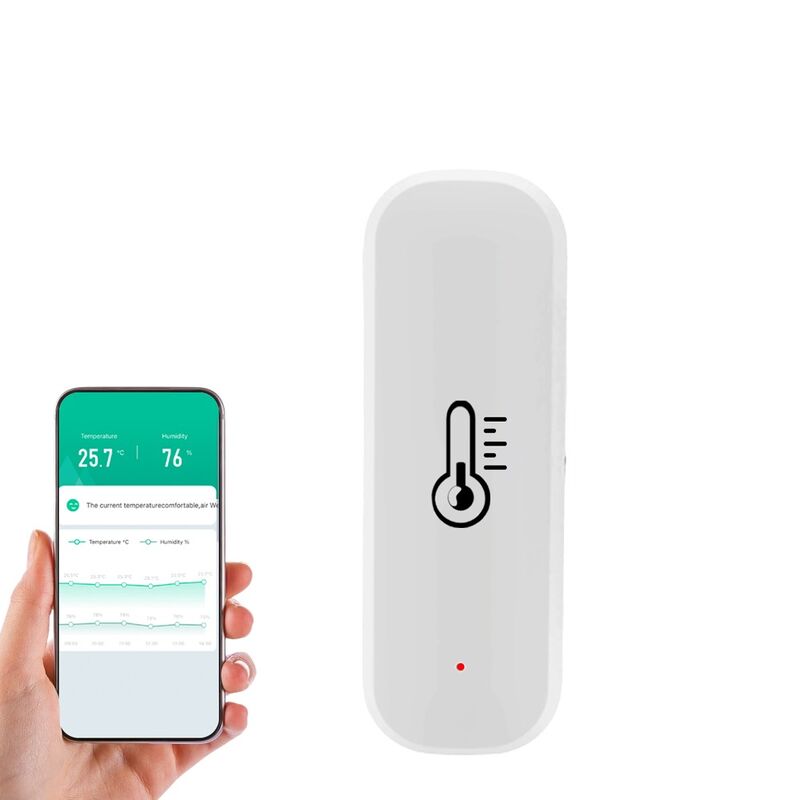 SIXWGH Tuya WiFi Умный датчик температуры и влажности с голосовым управлением Alexa/Google, хранение данных за 30 дней, электрический для домашней автоматизации
