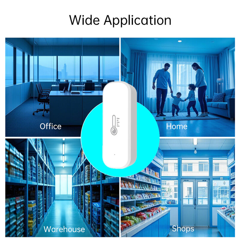 SIXWGH Tuya WiFi Умный датчик температуры и влажности с голосовым управлением Alexa/Google, хранение данных за 30 дней, электрический для домашней автоматизации