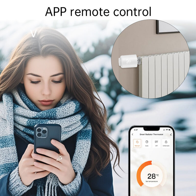 SIXWGH Tuya Zigbee 3.0 TRVL Умный термостат OLED радиаторный привод клапан программируемый контроллер температуры Android Flip Home