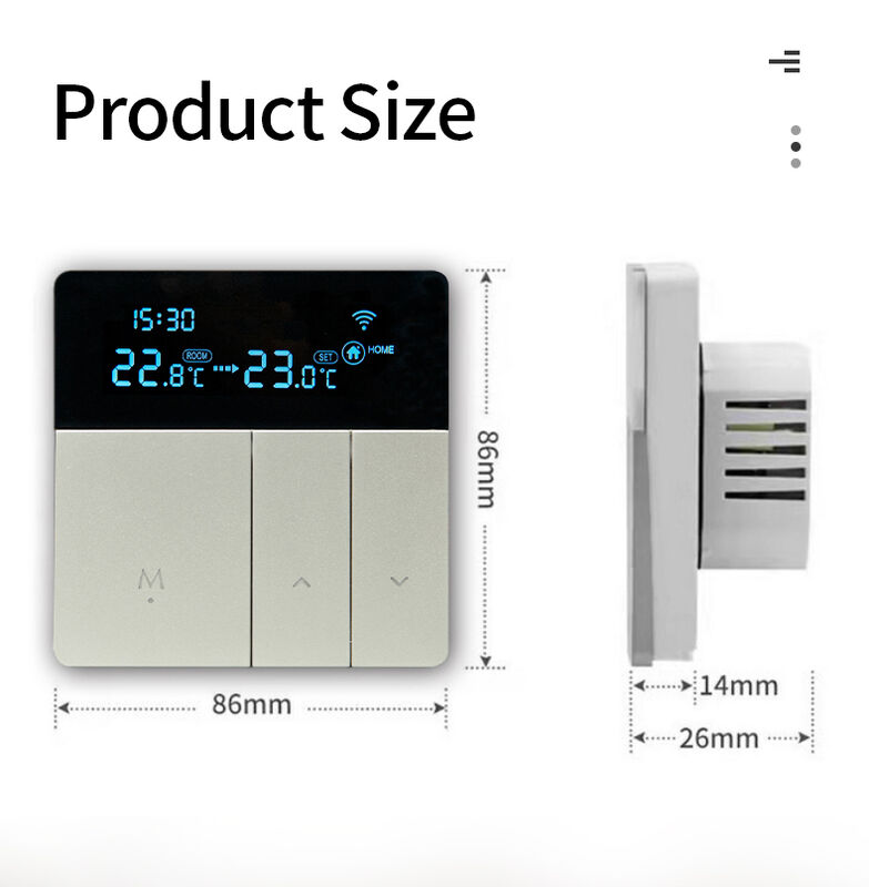 SIXWGH Smart WiFi Thermostat Tuya App Voice Control 16A Load LCD Программируемый регулятор температуры для электрических отелей