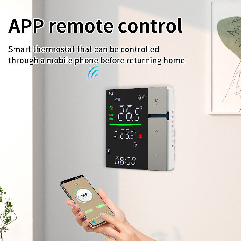 SIXWGH Smart WiFi Термостатный контроллер для отопления воды LED сенсорный экран Контроль температуры Электрический пол/стень гараж RV