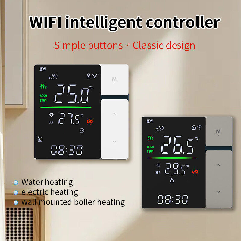 SIXWGH Smart WiFi Термостатный контроллер для отопления воды LED сенсорный экран Контроль температуры Электрический пол/стень гараж RV