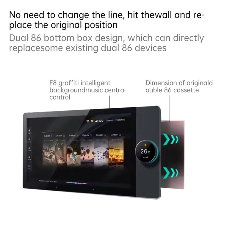 SIXWGH Luxury Upgrade 10-дюймовая панель управления умным домом Tuya WiFi Zigbee Gateway App Голос фоновая музыка Мульти-сценарийная панель
