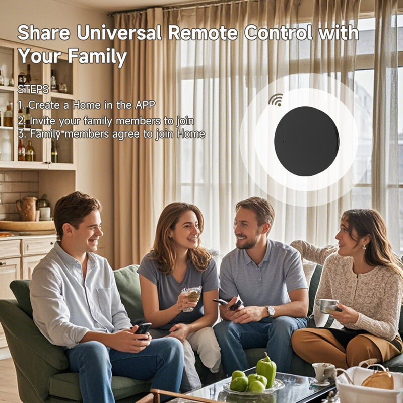 IHSENO Tuya Smart IR Remote Control, Wi-Fi Universal Infrared Controller for TV AC STB, Voice Control with Alexa Google Assistant Yandex Alice, 360° Coverage, DIY Learning