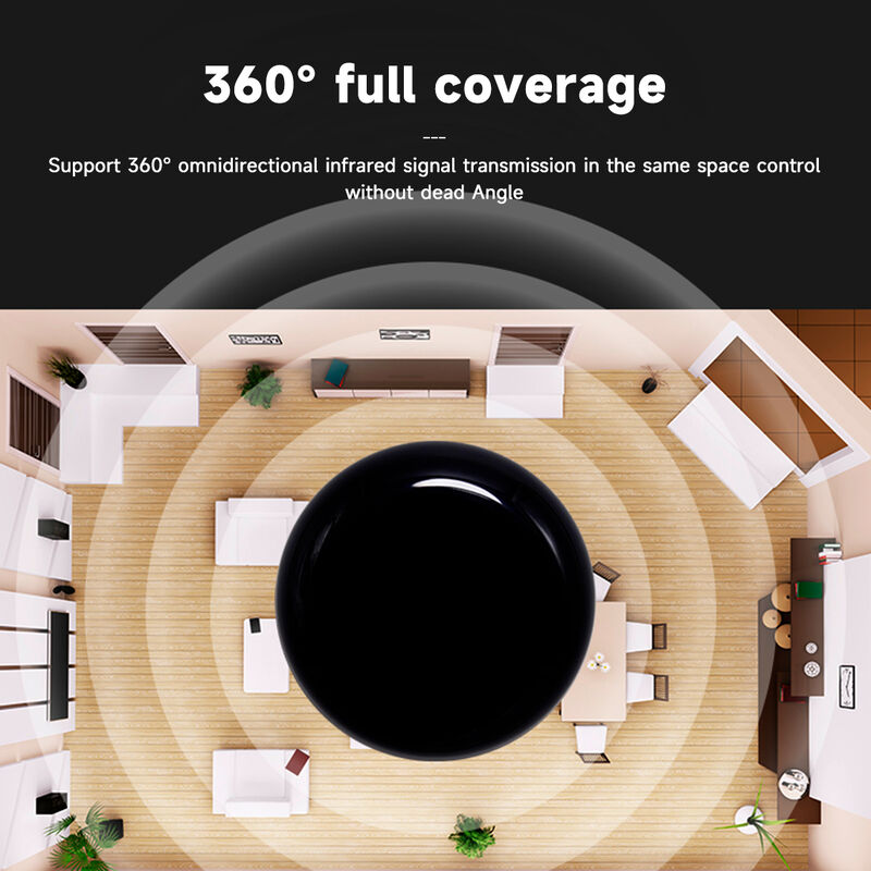 Tuya ZigBee Smart IR Remote Control Universal Infrared Blaster with DIY Learning Function, 360° Coverage, Voice Control, Works with Alexa & Google Home (Requires Tuya Wired ZigBee Gateway)