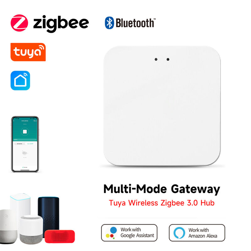 Tuya Multi-Mode Gateway, Zigbee 3.0 & Bluetooth Mesh Hub, Smart Home Control Center, APP Remote Control, Voice Control with Alexa Google Assistant, Supports Up to 128 Sub-Devices