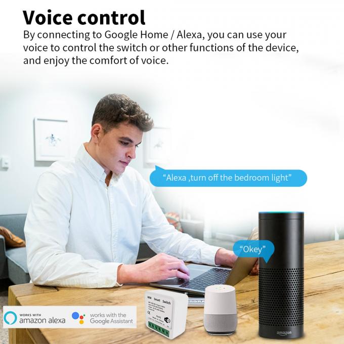 DIY MINI Homekit Настенный переключатель кнопки Модификатор Реле Модуль Работа с tuya wifi приложение поддержка функции голосового управления 2