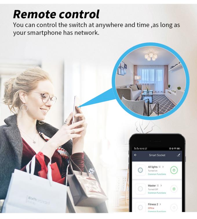 DIY MINI Homekit Настенный переключатель кнопки Модификатор Реле Модуль Работа с tuya wifi приложение поддержка функции голосового управления 4