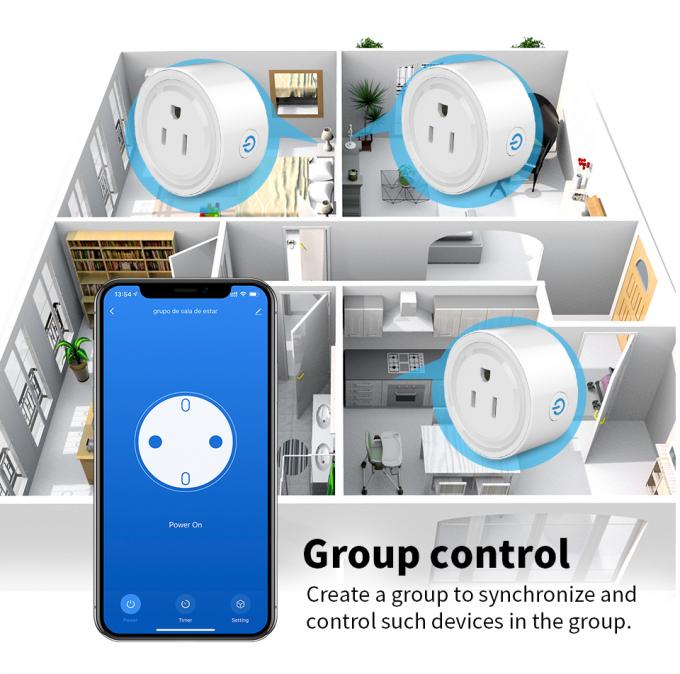 Гнездо Zigbee домашней автоматизации стенной розетки Wifi штепсельной вилки США умное беспроводное на открытом воздухе 3