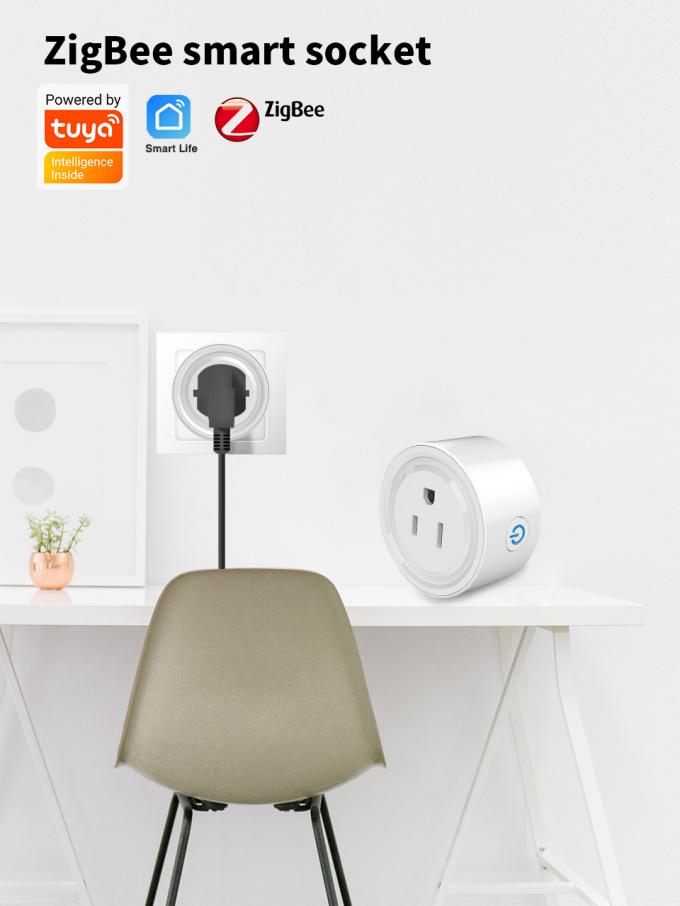 Гнездо Zigbee домашней автоматизации стенной розетки Wifi штепсельной вилки США умное беспроводное на открытом воздухе 7