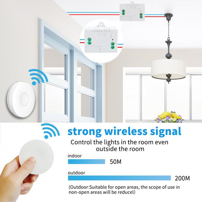 Переключатель переключателя RF433MHZ RF стены SIXWGH беспроводной беспроводной 4