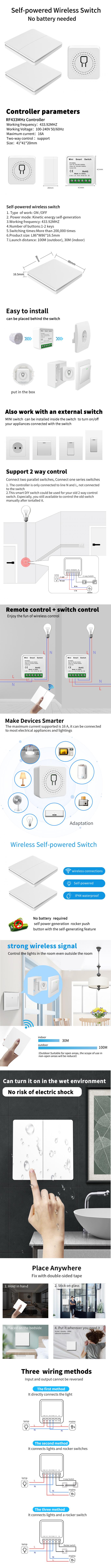 Кнопка Homekit переключателя 2A 250V IP44 водоустойчивая Zigbee умная умная 0